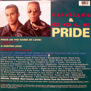 CLIVILLES & COLE – Pride ( In The Name Of Love )