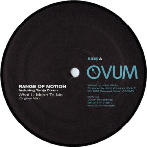RANGE OF MOTION feat TANJA DIXON - What You Need ( Wink Remix )