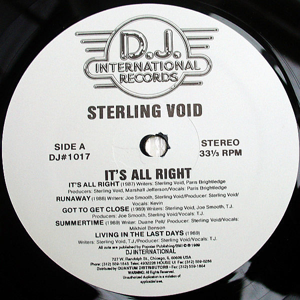 STERLING VOID - It's All Right - Image 3