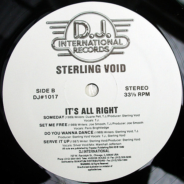 STERLING VOID - It's All Right - Image 4