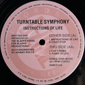 TURNTABLE SYMPHONY – Instructions Of Life