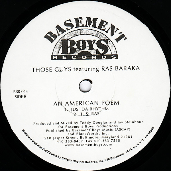 THOSE GUYS feat RAS BARAKA - An American Poem